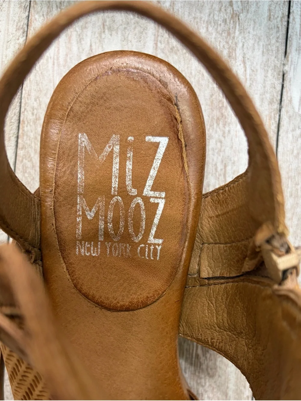 Miz Mooz Cape Sandal in Cognac